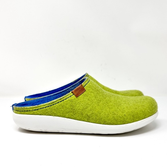 Samuel Hubbard Dreams Wool Felt Clogs Green Size 11 - Picture 2 of 8